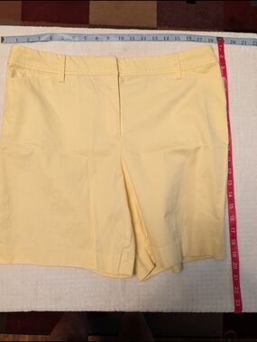 Talbots Pale Yellow Bermuda Shorts